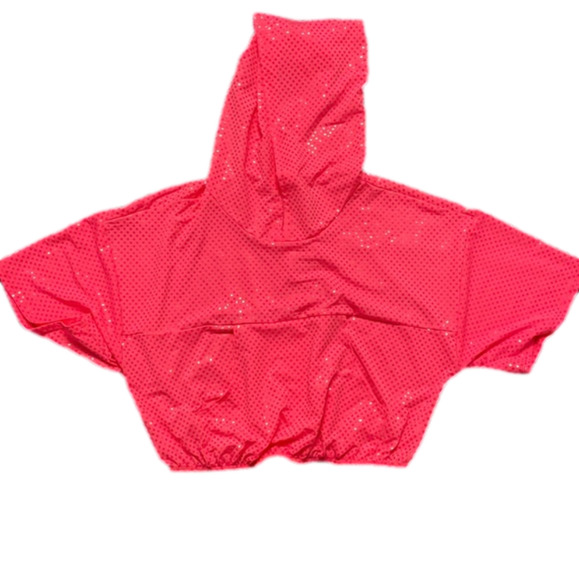 NWOT Dollskill Sequin Crop Hoodie - Picture 1 of 4